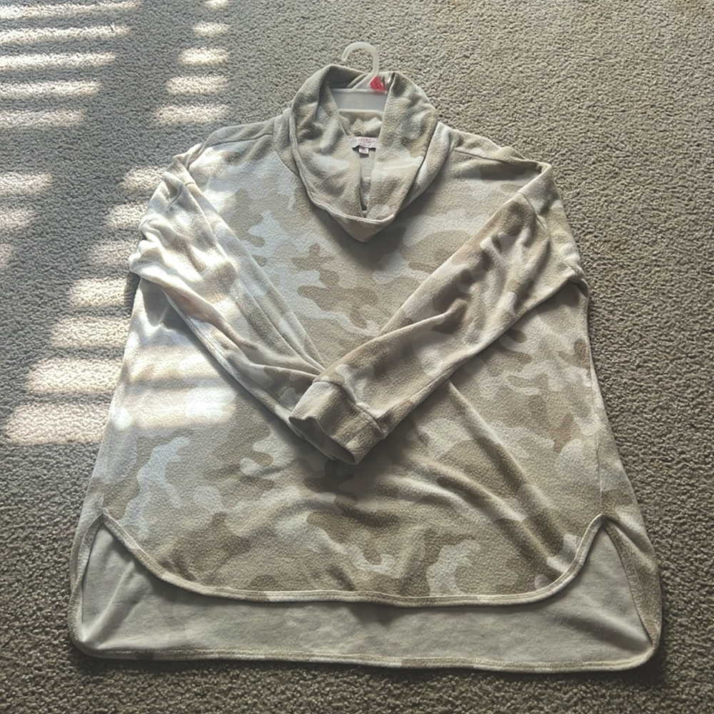 New Directions - Studio Camouflage Cowl Neck Shirt/Blouse